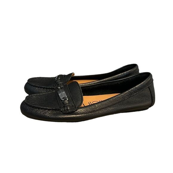 Calvin Klein Lunasi black leather loafers. Size 7 - Picture 4 of 8